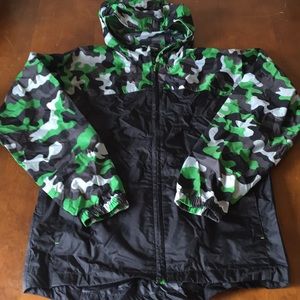Land’s End packable camo windbreaker size 14-16